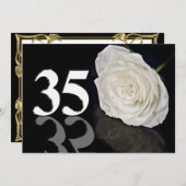 Invitation fête d'anniversaire 35 ans (Devant / Derrière)