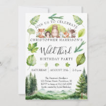 Fête d'anniversaire 3 ans de Woodland Boy 