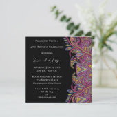 Invitation Fête d'anniversaire 40 ans (Debout devant)