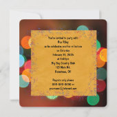 Invitation Fête d'anniversaire 40 ans Bash (Dos)