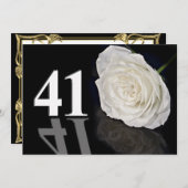 Invitation fête d'anniversaire 41 ans (Devant / Derrière)