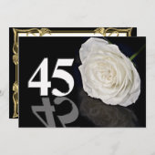 Invitation fête d'anniversaire 45 ans (Devant / Derrière)