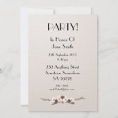 Invitation fête d'anniversaire 45 ans (Dos)