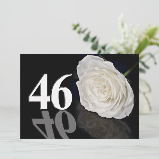 Invitation fête d'anniversaire 46 ans (Debout devant)