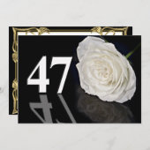 Invitation fête d'anniversaire 47 ans (Devant / Derrière)