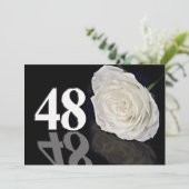 Invitation fête d'anniversaire 48 ans (Debout devant)