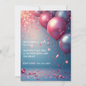 Invitation Fête d'anniversaire 50 ans moderne (Dos)