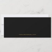 Invitation fête d'anniversaire 50 ans Ticket Or (Dos)