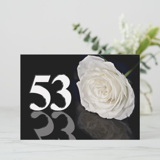 Invitation fête d'anniversaire 53 ans (Debout devant)