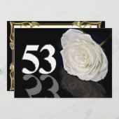 Invitation fête d'anniversaire 53 ans (Devant / Derrière)