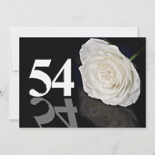 Invitation fête d'anniversaire 54 ans (Devant)