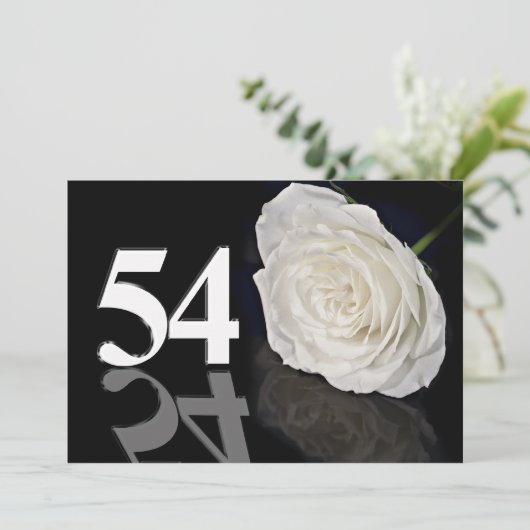 Invitation fête d'anniversaire 54 ans (Debout devant)