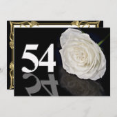 Invitation fête d'anniversaire 54 ans (Devant / Derrière)
