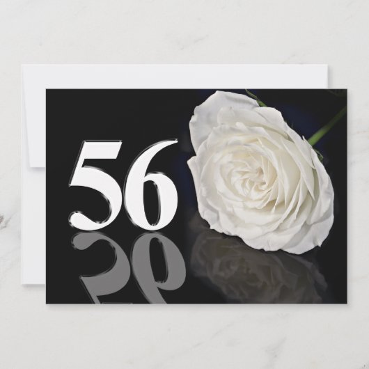 Invitation fête d'anniversaire 56 ans (Devant)