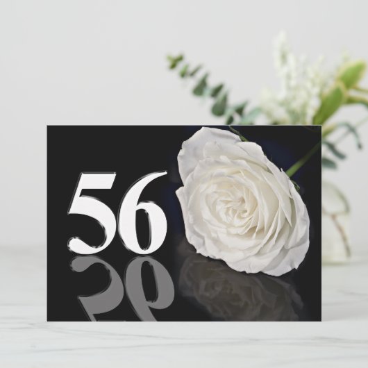 Invitation fête d'anniversaire 56 ans (Debout devant)