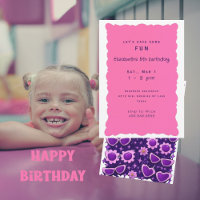Fête d'anniversaire 5 ans Violet et Rose Capricieu