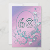 Invitation fête d'anniversaire 60 ans (Devant)