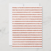 Invitation Fête d'anniversaire 60 ans - Rose Gold Blanc (Dos)