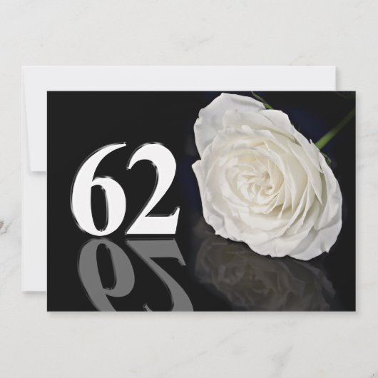 Invitation fête d'anniversaire 62 ans (Devant)