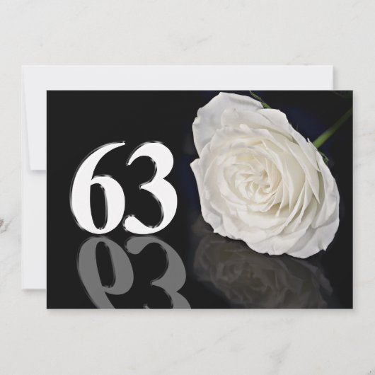 Invitation fête d'anniversaire 63 ans (Devant)
