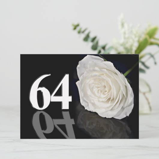 Invitation fête d'anniversaire 64 ans (Debout devant)