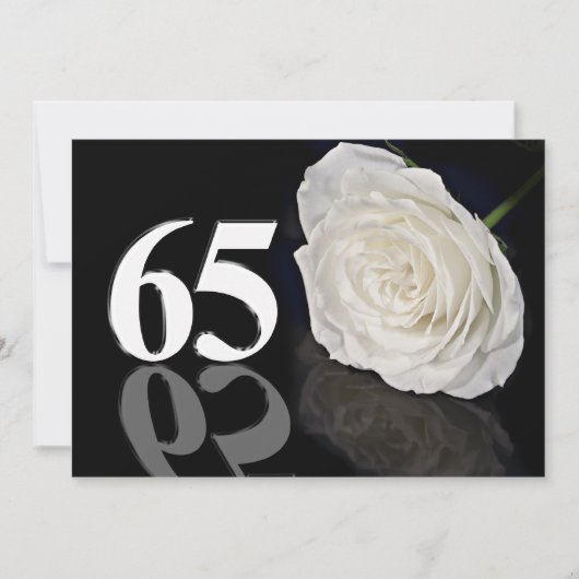 Invitation fête d'anniversaire 65 ans (Devant)