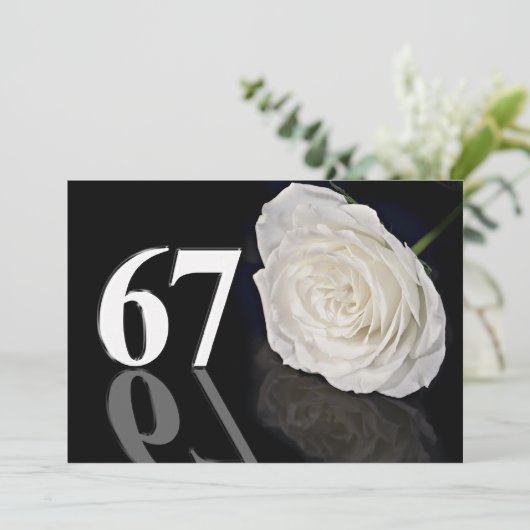 Invitation fête d'anniversaire 67 ans (Debout devant)