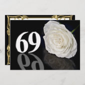 Invitation fête d'anniversaire 69 ans (Devant / Derrière)