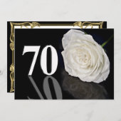 Invitation fête d'anniversaire 70 ans (Devant / Derrière)