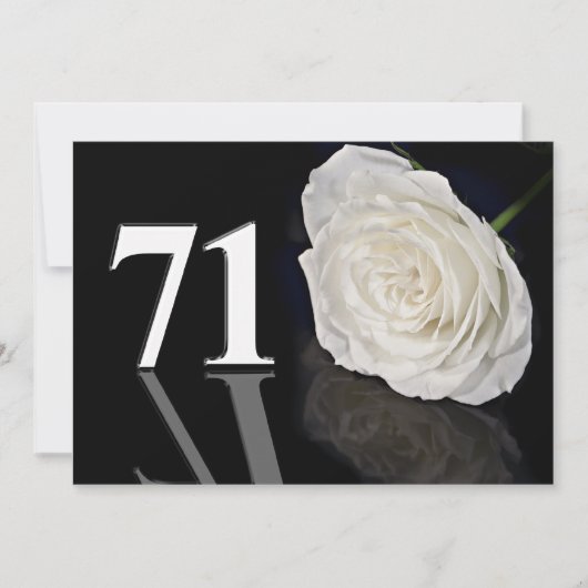 Invitation fête d'anniversaire 71 ans (Devant)