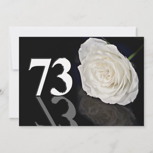 Invitation fête d'anniversaire 73 ans (Devant)