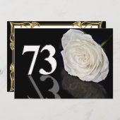 Invitation fête d'anniversaire 73 ans (Devant / Derrière)