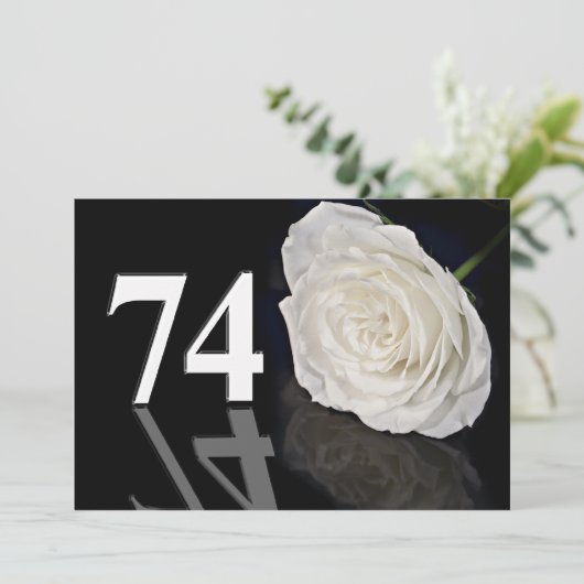 Invitation fête d'anniversaire 74 ans (Debout devant)