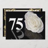 Invitation fête d'anniversaire 75 ans (Devant / Derrière)