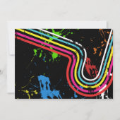 Invitation Fête d'anniversaire 80 ans Fête événementielle rét (Dos)