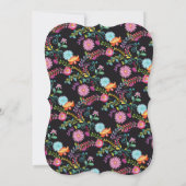 Invitation Fête d'anniversaire 80 ans FIESTA Art populaire Fl (Dos)