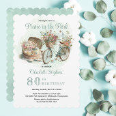 Invitation Fête d'anniversaire 80 ans Picnic in the Park Flor