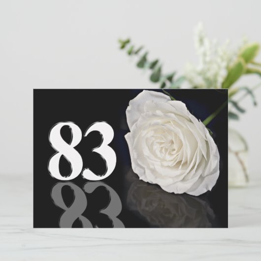 Invitation fête d'anniversaire 83 ans (Debout devant)