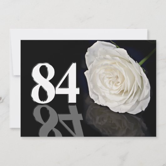 Invitation fête d'anniversaire 84 ans (Devant)