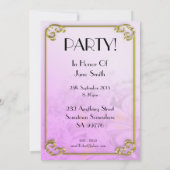 Invitation fête d'anniversaire 85 ans (Dos)