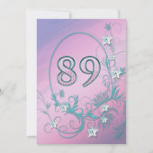 Invitation fête d'anniversaire 89 ans (Devant)