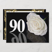 Invitation fête d'anniversaire 90years old (Devant / Derrière)