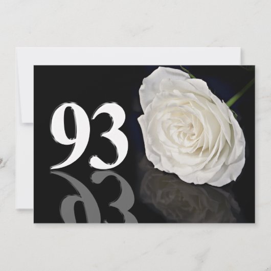 Invitation fête d'anniversaire 93 ans (Devant)