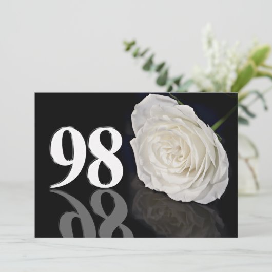 Invitation fête d'anniversaire 98 ans (Debout devant)