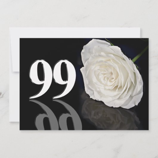 Invitation fête d'anniversaire 99 ans (Devant)