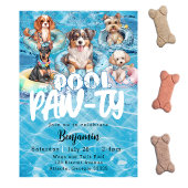Invitation Fête d'anniversaire à la piscine pour chiens