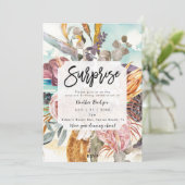 Invitation Fête d'anniversaire à la surprise florale de la pl (Debout devant)