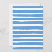 Invitation Fête d'anniversaire à l'aquarelle Train jouet vint (Dos)