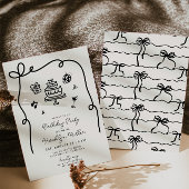 Invitation Fête d'anniversaire à main lunaire