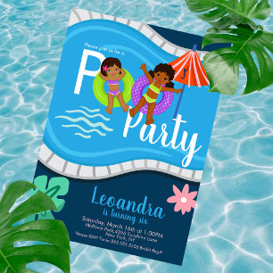 Invitation Fête d'anniversaire adorable pour enfants de tout